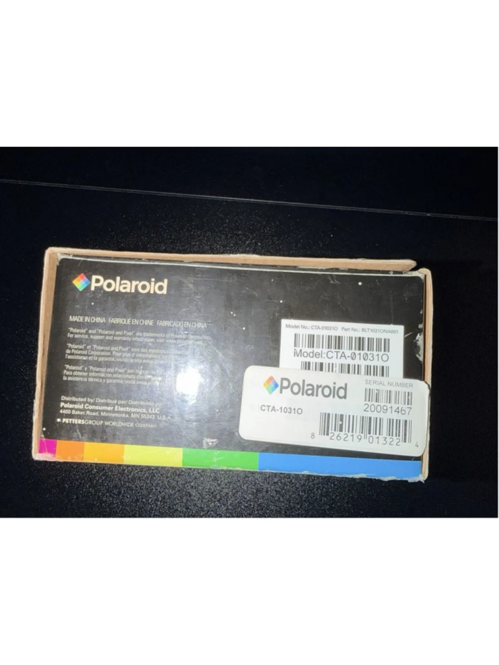 Polaroid T1031 10MP Digital Camera Orange Complete Kit Box Charger Tested Works